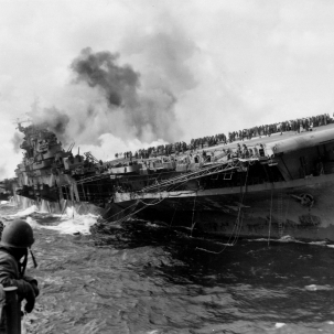 USS Franklin March 19, 1945